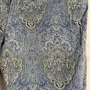 Paige Jeans Verdugo Ultra Skinny Blue Aruba Paisley Print Skinny Jean Sz 27